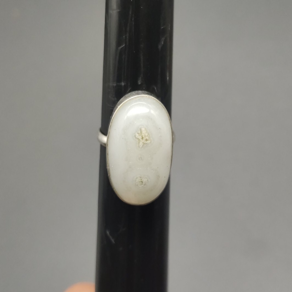 Sterling Silver Ring with Solar Quartz stone!